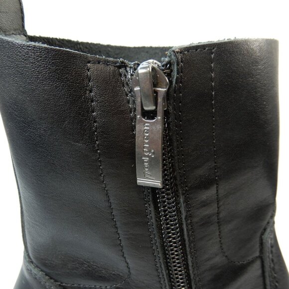Paul Green Calista Ankle Boots Size 7 Black Leather Low Heel Western NEW $475 - Picture 12 of 16
